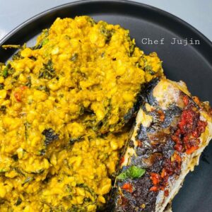 Ukwa + 2  Fried Fishes